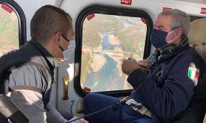 Borrelli Gabusi elicottero protezione civile alluvione 10ottobre2020