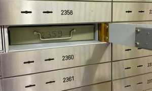 banca cassetta di sicurezza