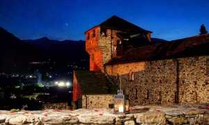 castello vogogna notte