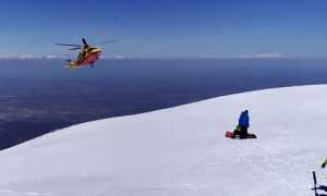 elicottero neve atterraggio