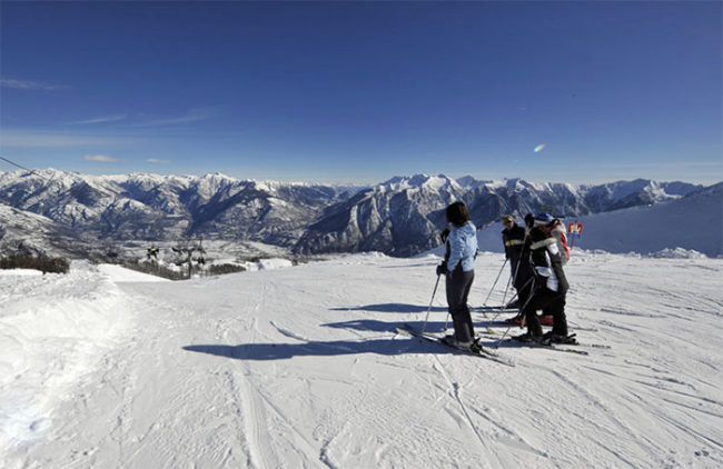 neveazzurra domobianca sci neve panorama montagne