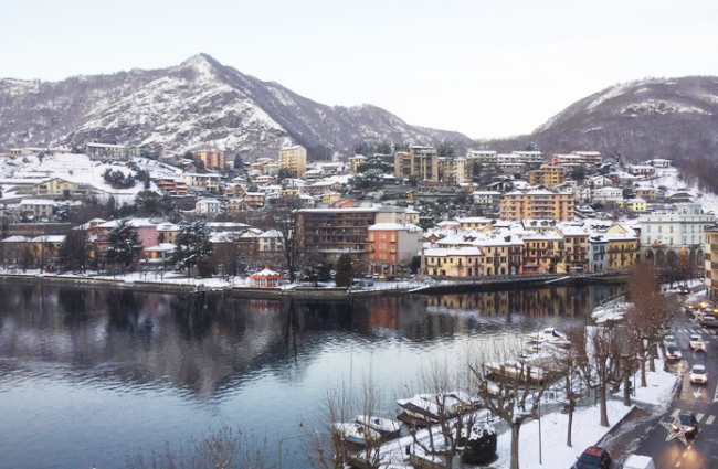 omegna lago vista neve