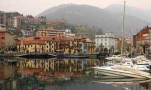 omegna vista lago barche
