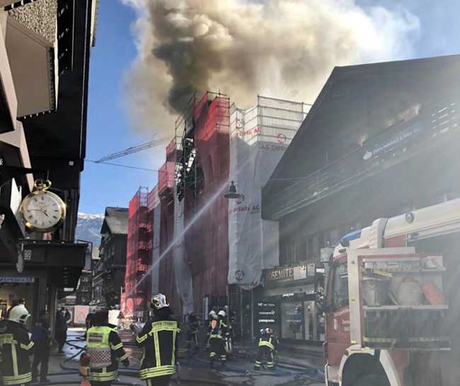 zermatt incendio albergo