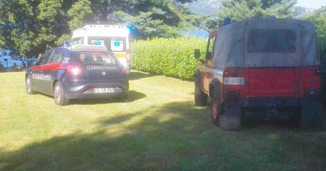 ambulanza vigili carabinieri lago