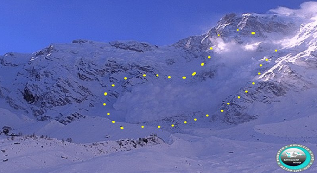 valanga monte rosa