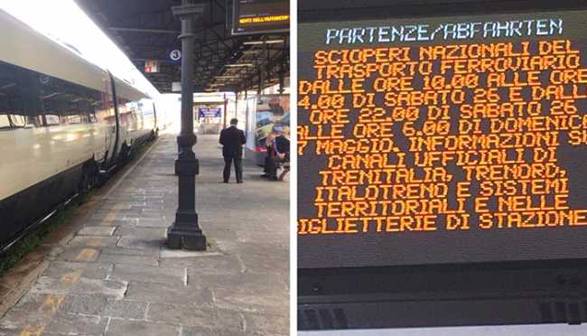 sciopero stazione mix